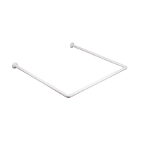 Штанга для шторки CRA-U-80x80x80/80x80x80 cm, 80x160 cm, 240 cm/П-подібна універсальна/алюміній/БЛІСТЕР (AC3592)